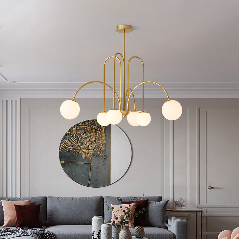 Suspension en verre en métal avec câble réglable pour salon et chambre, style vintage, douille G9, éclairage intérieur | Sansoti
