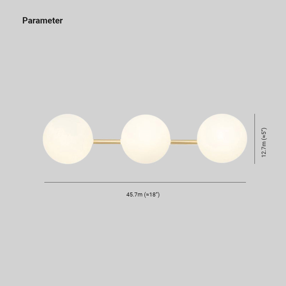 Bathroom Wall Lamp Glass Dome Metal Modern Design Mirror Lighting Multiple Colors Sanitary Wall Fixture | Sansoti