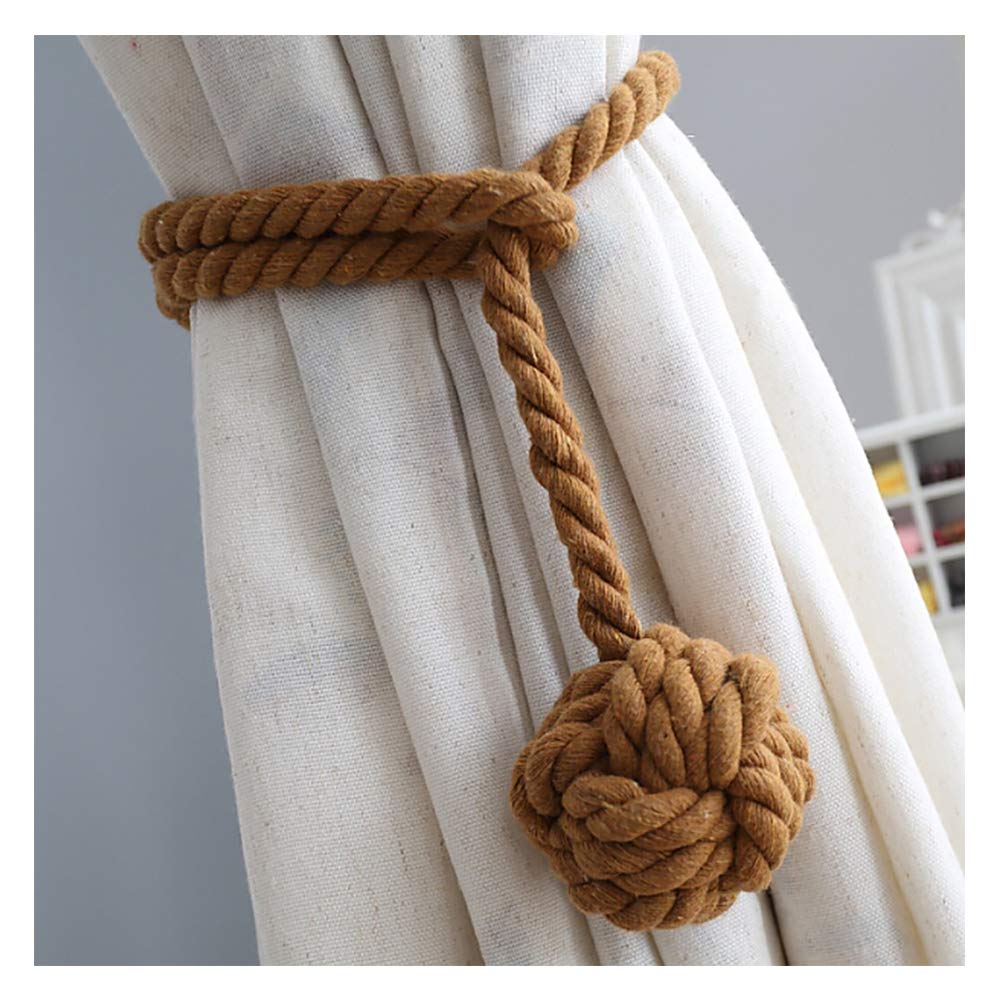 Macramé Gordijnhouders met Houten Stok – Handgeweven Katoenen Tie Backs voor Natuurlijke Boho Stijl | Sansoti
