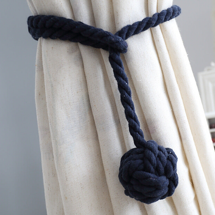 Macramé Gordijnhouders met Houten Stok – Handgeweven Katoenen Tie Backs voor Natuurlijke Boho Stijl | Sansoti