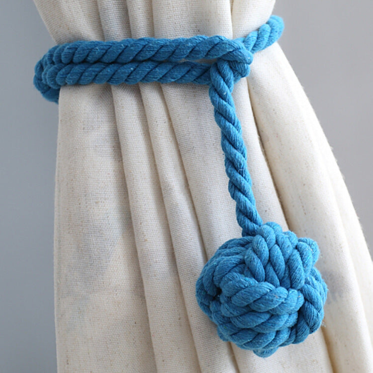 Macramé Gordijnhouders met Houten Stok – Handgeweven Katoenen Tie Backs voor Natuurlijke Boho Stijl | Sansoti