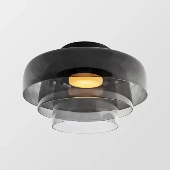 Moderne dreifarbige LED-Glas-Deckenleuchte im skandinavischen Design für Esszimmer und Wohnzimmer, Schlafzimmerbeleuchtung | Sansoti