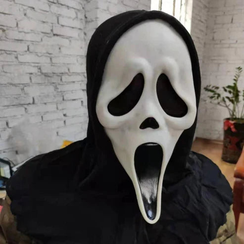Schwebendes Gespenst, 200 cm, mit Stützstange für Garten und Eingangsbereich, Halloween-Außendekoration und Partydekoration | Sansoti