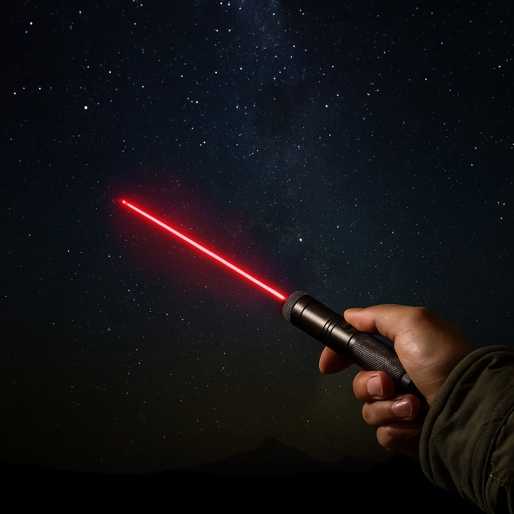 Powerful Laser Pointer Flashlight with Adjustable Focus and USB Rechargeable – Range up to 10,000 Meters | Sansoti
