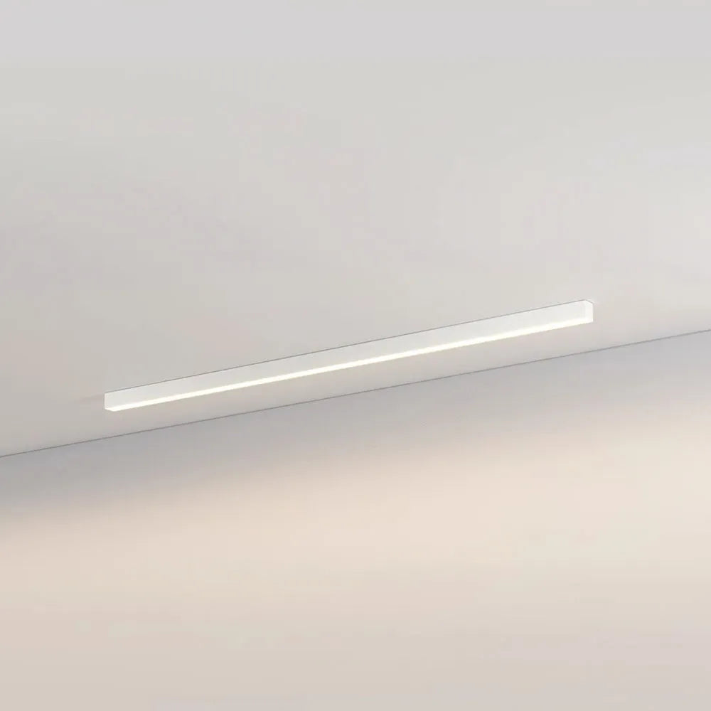 LED Deckenleuchte Schwarz Langgezogen Modern für Wohnzimmer Flur Schlafzimmer Minimalistische Deckenbeleuchtung Innen | Restfield