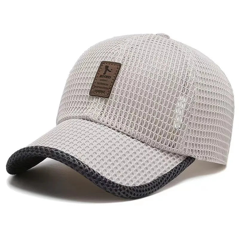 Luchtige Zomer Pet Mesh Verstelbaar Snapback Sportcap met Ademend Gaas | Sansoti