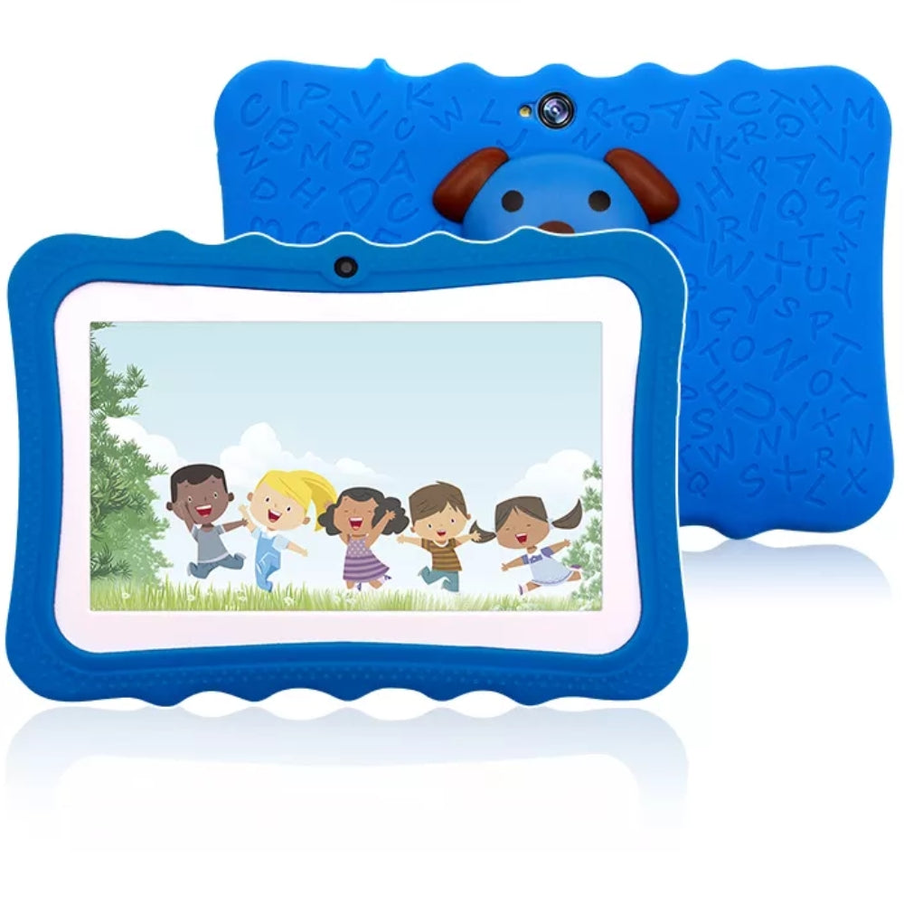 Kindertablet 7-inch met Schokbestendige Beschermhoes Educatief Speelgoed voor Kinderen | Sansoti