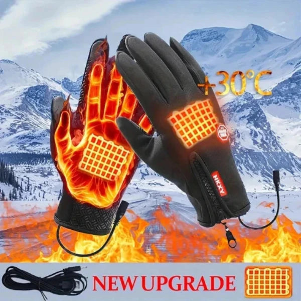 Verwarmbare Handschoenen met USB Touchscreen Waterdicht Winddicht voor Winter | Sansoti