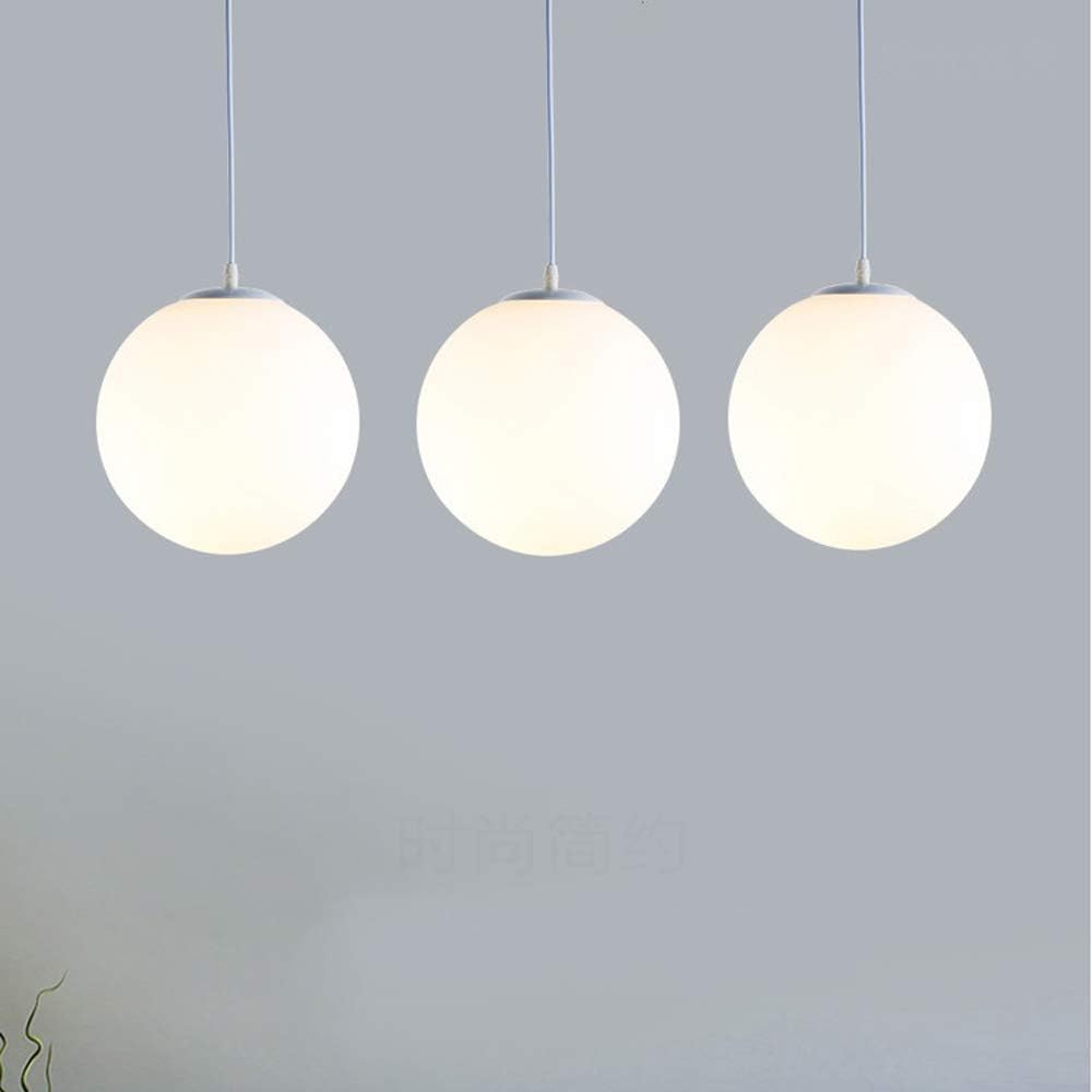 Hanglamp Glas Bol E27 Wit Eettafel Keuken Woonkamer Moderne Verlichting Ronde Hanglamp Minimalistisch Interieur | Sansoti