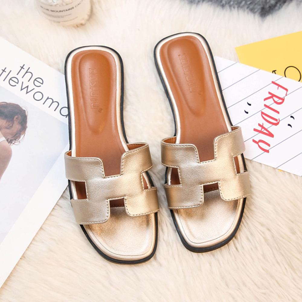 Dames Sandalen H-Profiel Vegan Leder Comfortabel Elegant Zomer Schoeisel | Sansoti