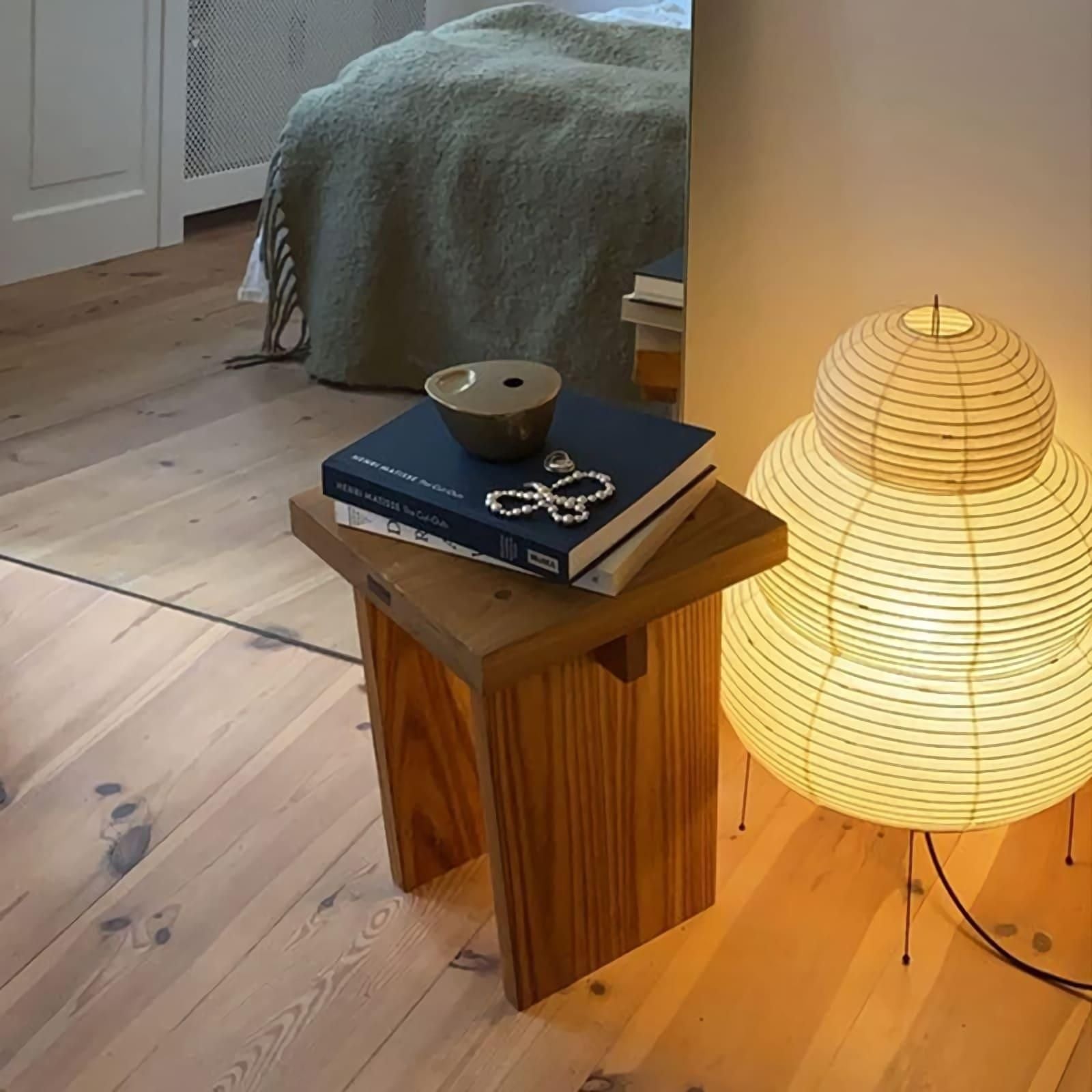 Japanse Lantaarn Tafellamp met Handgemaakt Moerbeipapier Scherm – 8 Maten – E26 Fitting – Plug & Play met 150 cm Snoer – Inspiratie 1951 Akari Lantaarns | Sansoti