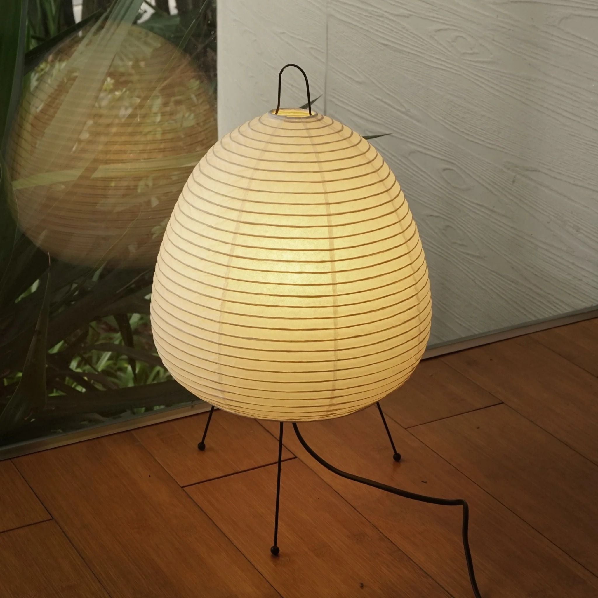 Japanse Lantaarn Tafellamp met Handgemaakt Moerbeipapier Scherm – 8 Maten – E26 Fitting – Plug & Play met 150 cm Snoer – Inspiratie 1951 Akari Lantaarns | Sansoti