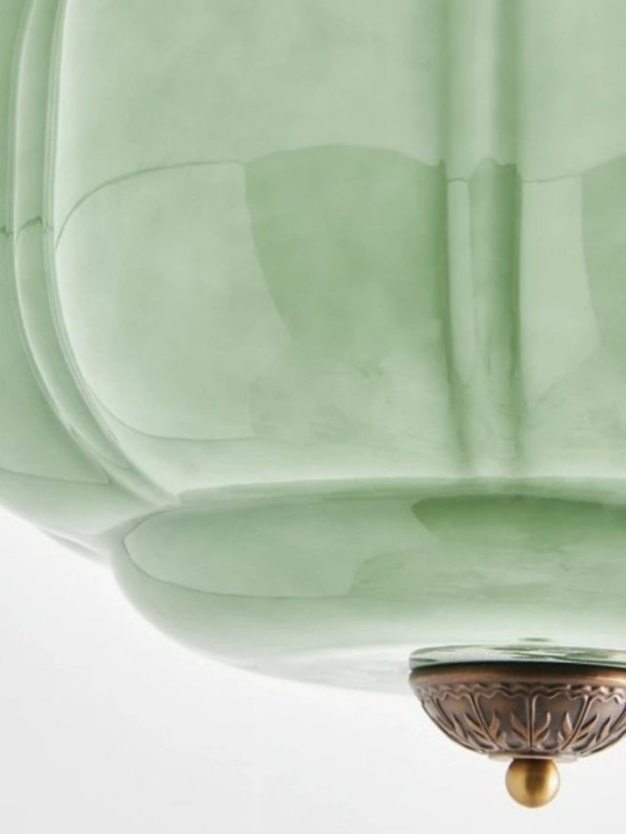 Retro Plafondlamp met Melkglazen Kap – Verfijnde Semi-Flush Mount Verlichting voor Moderne Interieurs | Sansoti