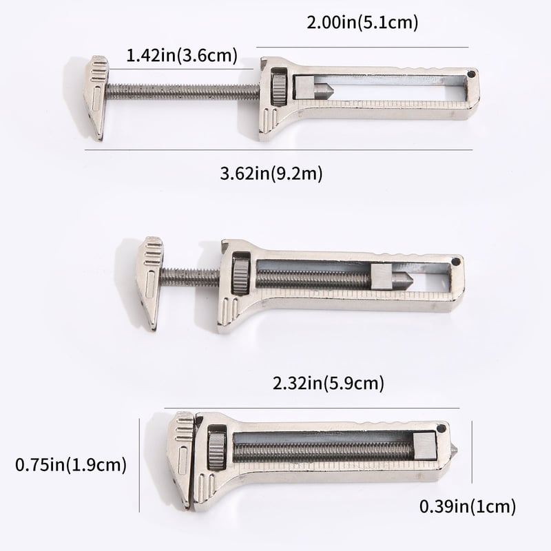 Multifunctional Compact Wrench with Integrated Bottle Opener and Measuring Scale for DIY, Camping and Outdoor Use | Sansoti