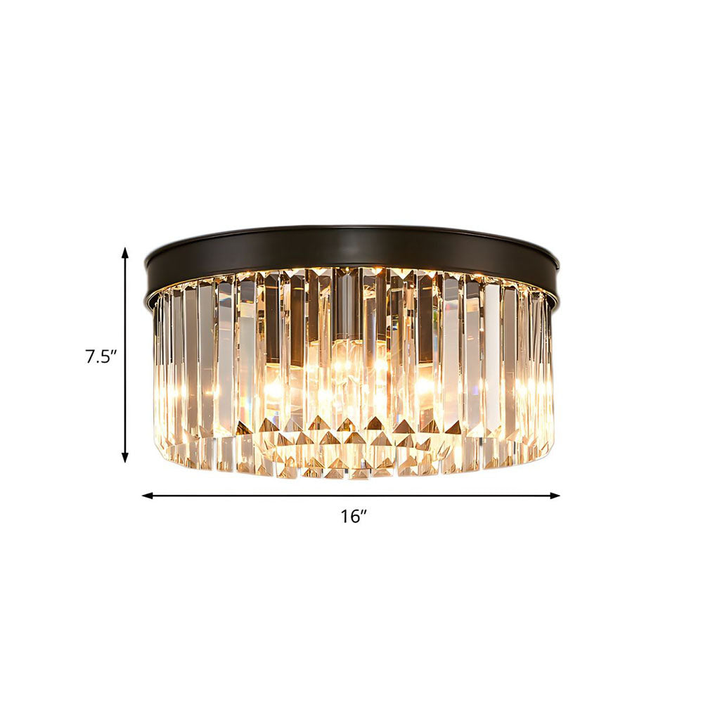 Deckenleuchte Kristall 40 cm Gold 4x E14 Wohnzimmer Flur Schlafzimmer Luxus Deckenbeleuchtung Moderne Kristalllampe | Restfield