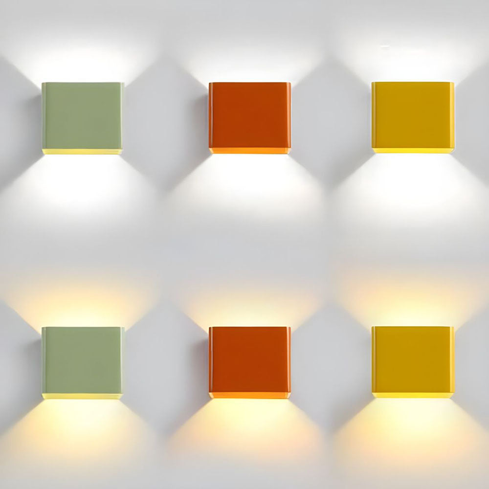 Applique Cubbon LED aluminium acrylique noir/blanc éclairage mural intérieur moderne haut bas lampe design chambre hall | Restfield