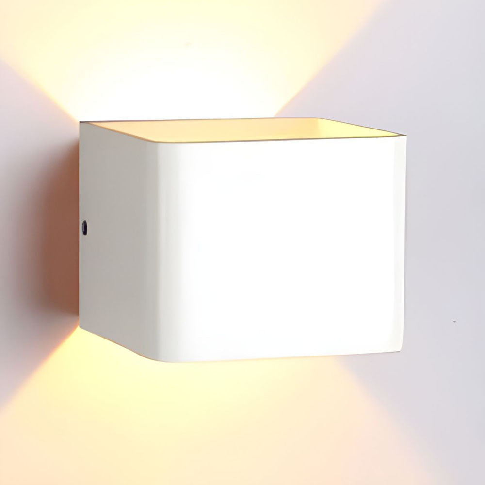 Applique Cubbon LED aluminium acrylique noir/blanc éclairage mural intérieur moderne haut bas lampe design chambre hall | Restfield