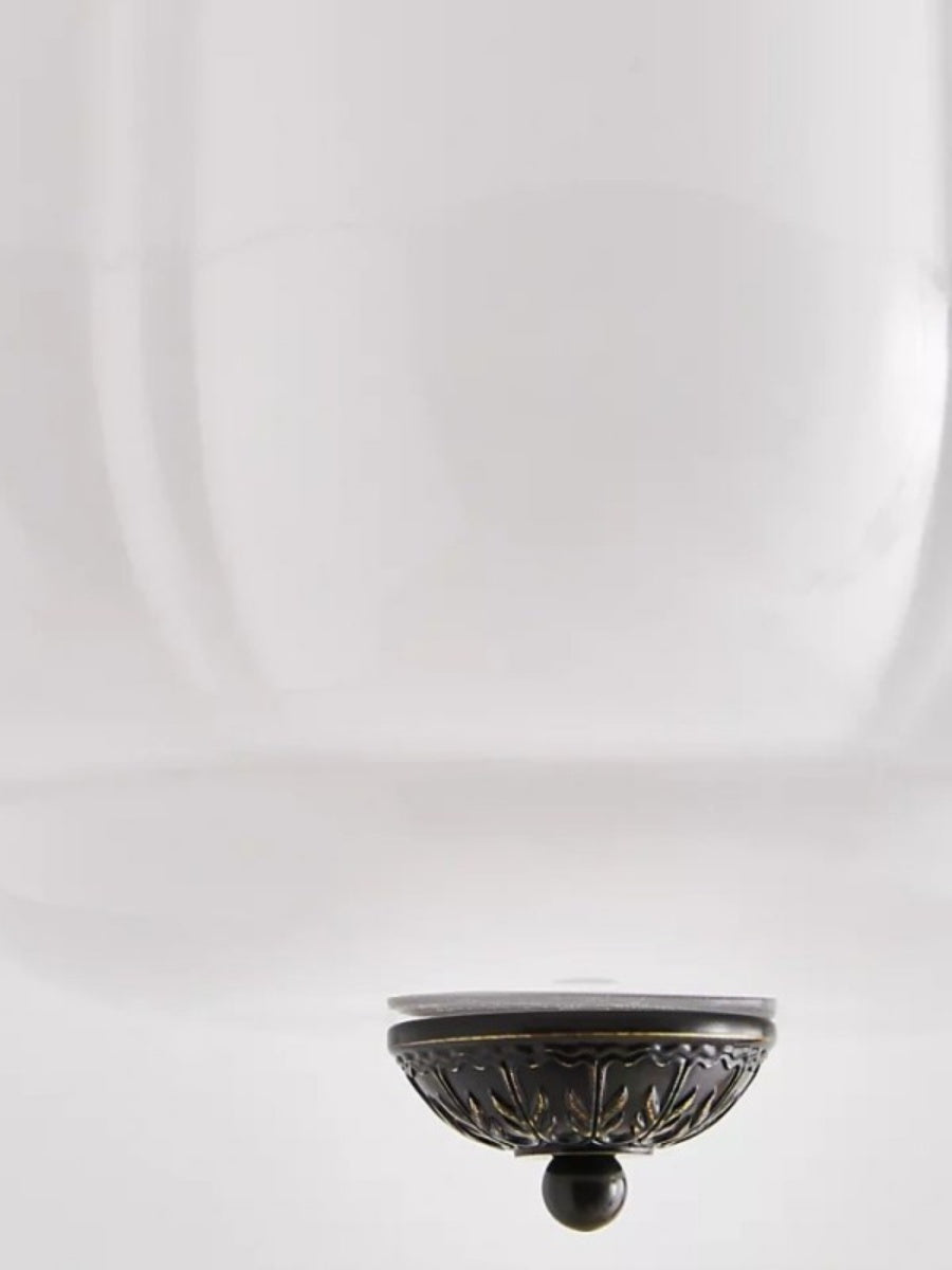 Retro Plafondlamp met Melkglazen Kap – Verfijnde Semi-Flush Mount Verlichting voor Moderne Interieurs | Sansoti