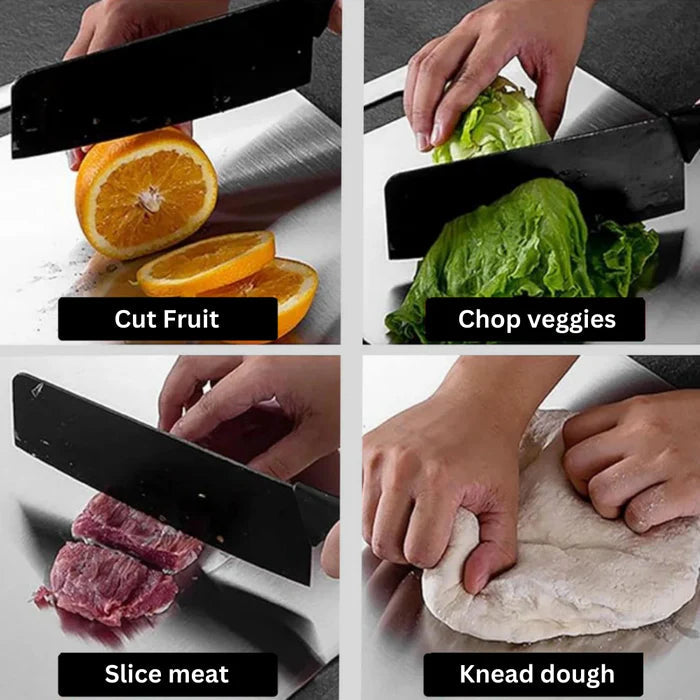 Titan-Schneidebrett, antihaftbeschichtet, für Küche, Fleisch, Gemüse, Obst und Teig, hygienisch und leicht zu reinigen | Sansoti