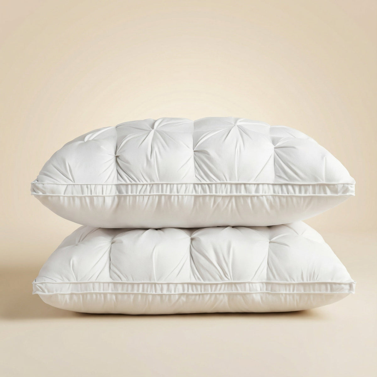 Oreiller en plumes d'oie 100 % naturel Respirant Indéformable Garnissage doux Confort toutes positions de sommeil 48x74cm | Sansoti
