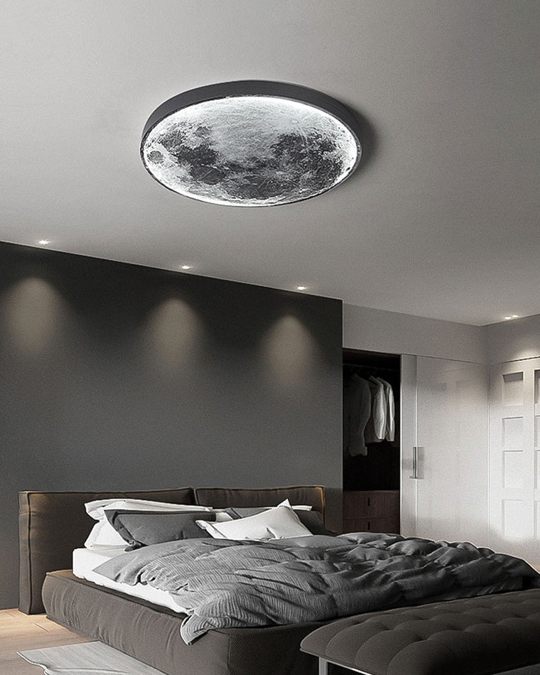Wandlamp Maan Muurschildering LED Dimbaar Afstandsbediening Woonkamer Slaapkamer | Sansoti