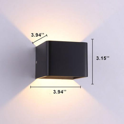 Vierkante LED Wandlamp Aluminium 5-15W Warm Koel Wit Minimalistisch Modern Design Woonkamer Slaapkamer | Sansoti