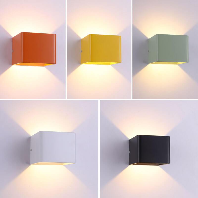 Vierkante LED Wandlamp Aluminium 5-15W Warm Koel Wit Minimalistisch Modern Design Woonkamer Slaapkamer | Sansoti