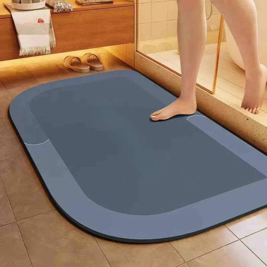 Tapis de bain à séchage rapide antidérapant en terre de diatomée 40-120 cm, salle de bains, douche et toilettes, confortable, sûr et absorbant | Sansoti