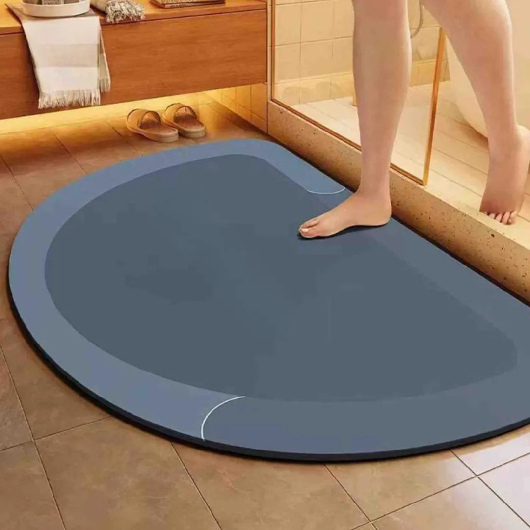 Tapis de bain à séchage rapide antidérapant en terre de diatomée 40-120 cm, salle de bains, douche et toilettes, confortable, sûr et absorbant | Sansoti
