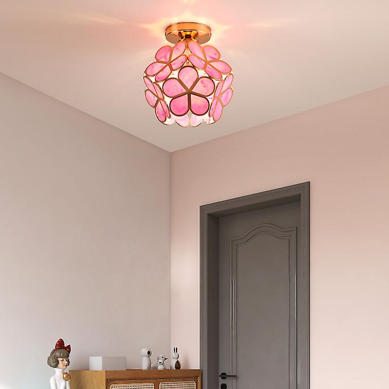 Floyem Flower Deckenleuchte 20cm Acryl Gold Flur Schlafzimmer Blumen-Design Beleuchtung kompakte Deckenleuchte Flurlampe | Restfield