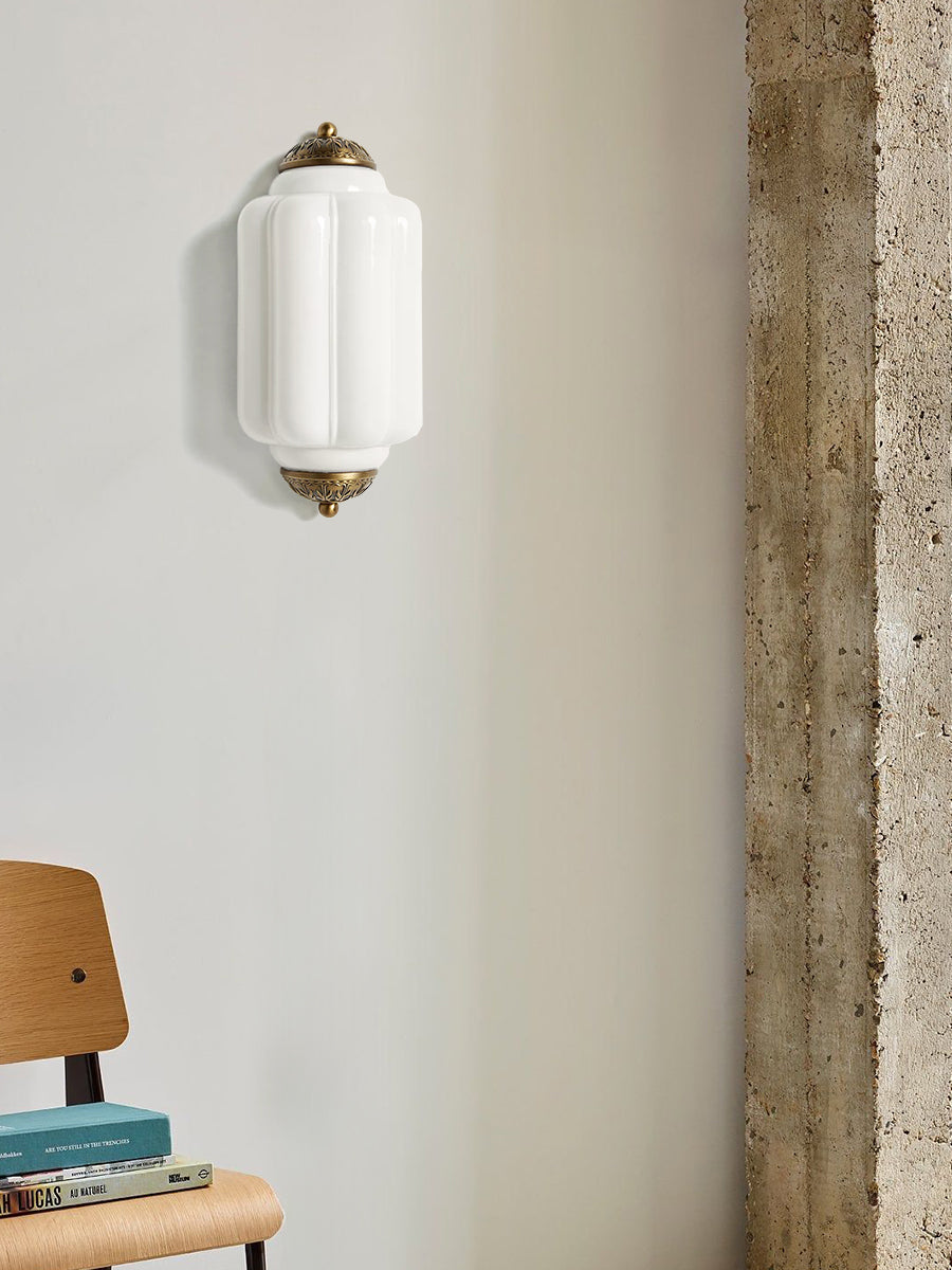 Wandlamp Melkglas voor Slaapkamer Gang Scandinavische Stijl | Sansoti
