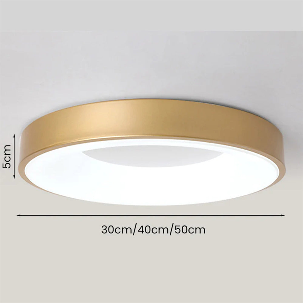 LED Deckenleuchte Rund Acryl Eisen Niedrige Räume Flur Schlafzimmer Wohnzimmer Moderne Aufbauleuchte Minimalistische Deckenbeleuchtung | Restfield