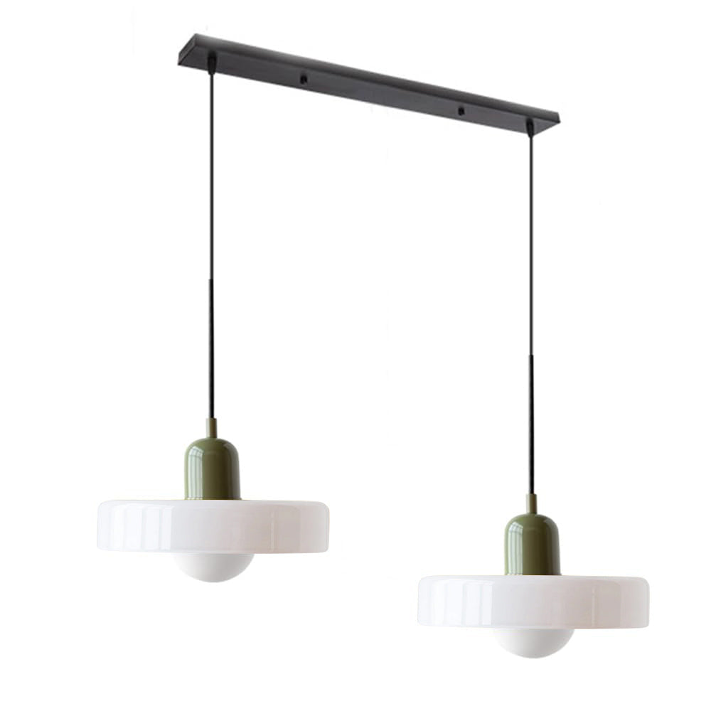 Luccon Doppelte Hängeleuchte Glas G9 35 cm Modern Esstisch Wohnzimmer Design Beleuchtung | Restfield