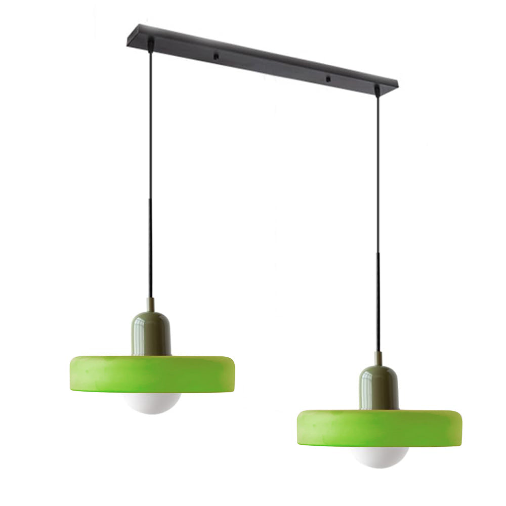 Luccon Doppelte Hängeleuchte Glas G9 35 cm Modern Esstisch Wohnzimmer Design Beleuchtung | Restfield