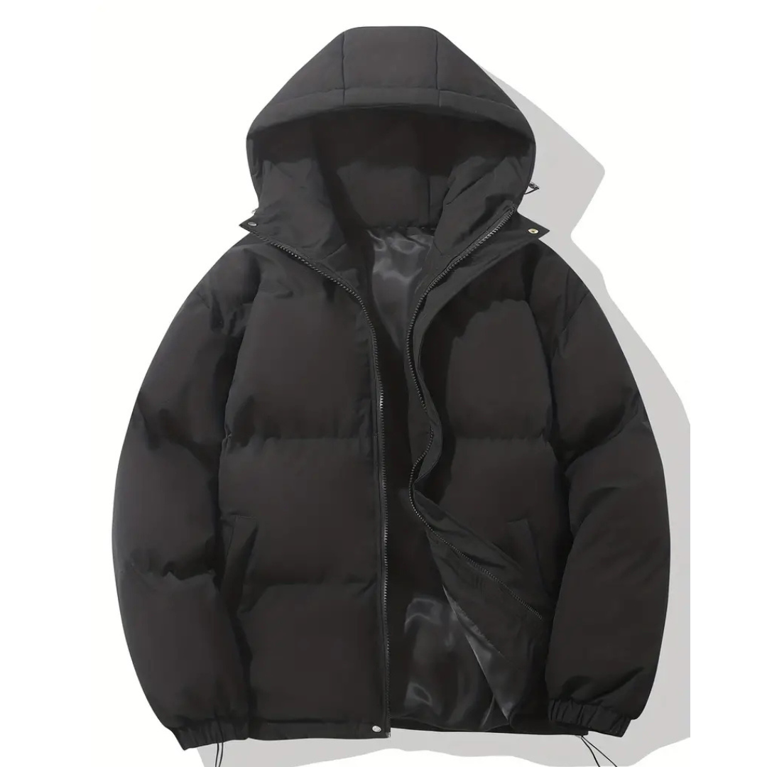 Quilted Women's Jacket, Water-Repellent, Lightweight Polyester, with Hood and Zipper, Winter Outdoor, Black Pink Purple White | Sansoti