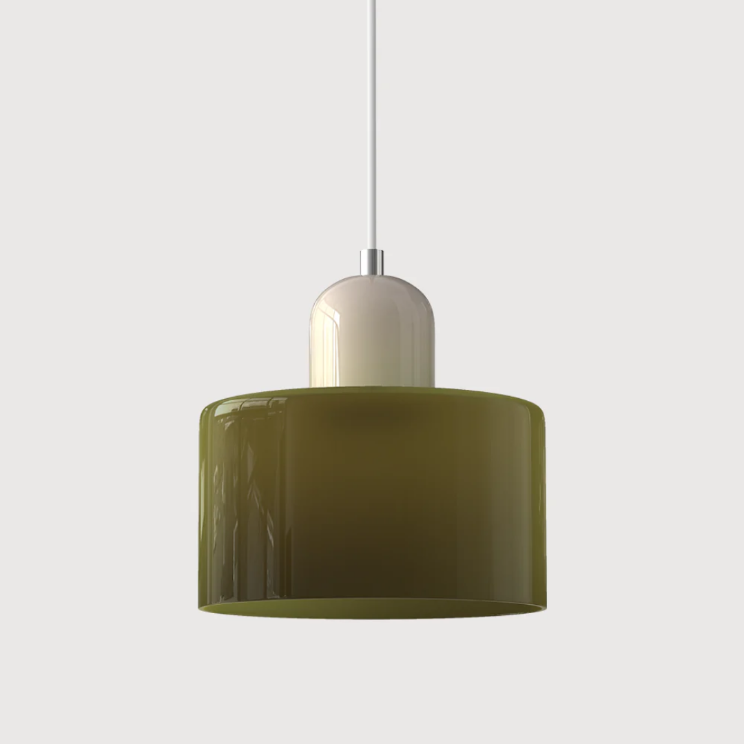 Sansoti | Lismeno Retro Hanglamp – Glazen Hanglamp met Warm Licht voor Eettafel, Keuken & Woonkamer