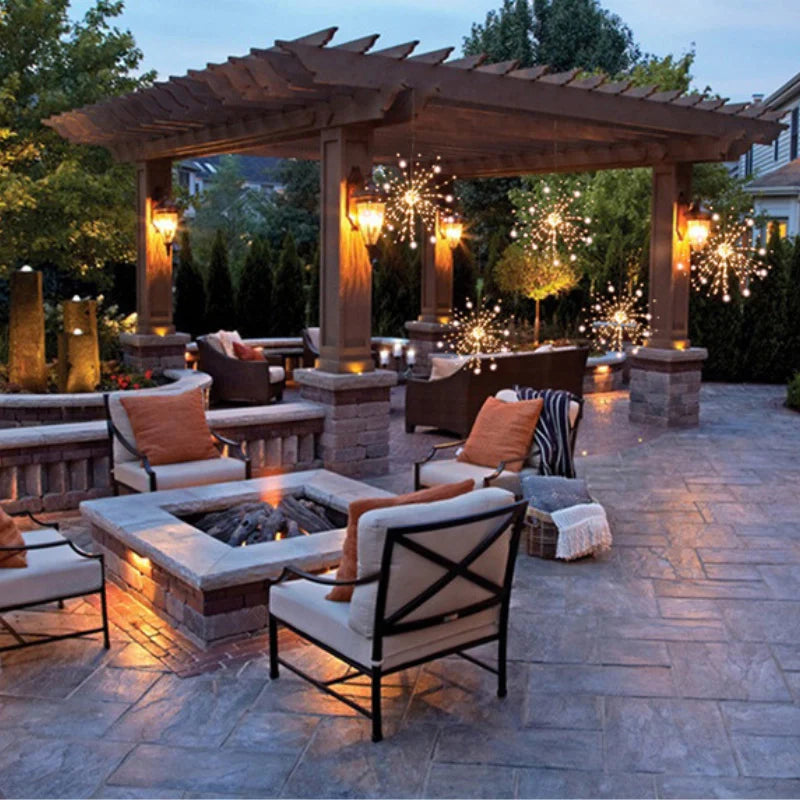LED Firework Light String with 40 Branches and 200 Lights for Indoor and Outdoor | Sansoti