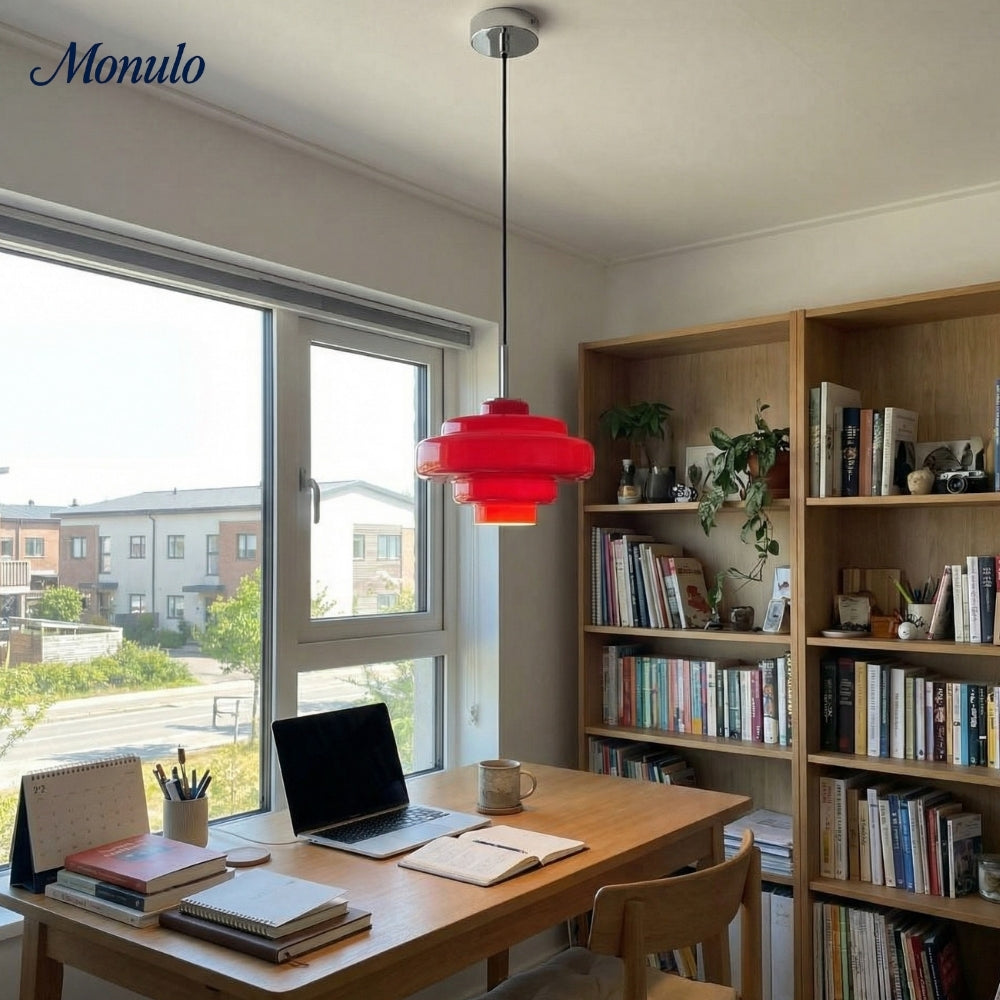 Gekleurde Glazen Hanglamp met Verstelbare Ophanging – Moderne Lichtpunt voor Eetkamer Keuken Woonkamer | Sansoti