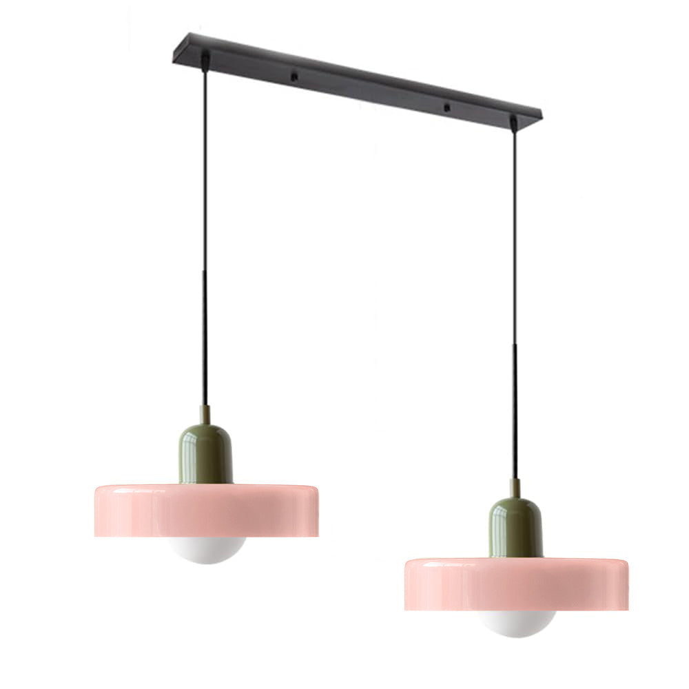 Luccon Doppelte Hängeleuchte Glas G9 35 cm Modern Esstisch Wohnzimmer Design Beleuchtung | Restfield