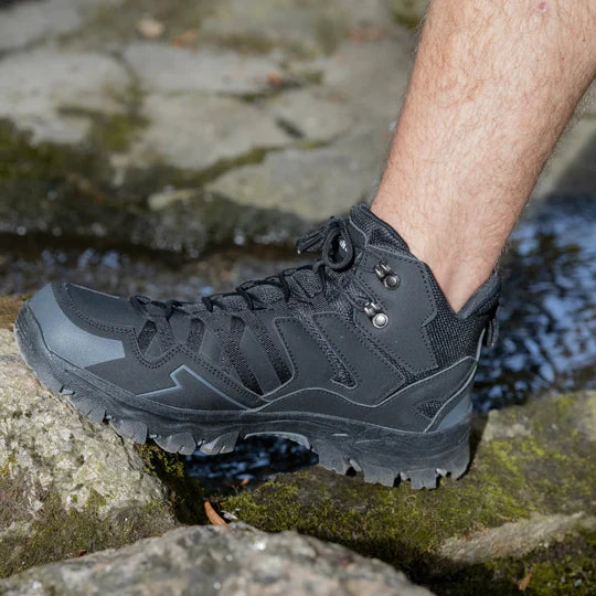 Wandellaarzen Uniseks Hoog Waterafstotend Demping Grip Leer Mesh Outdoor Hiking Enkelhoog Trekking Wandelschoenen | Sansoti
