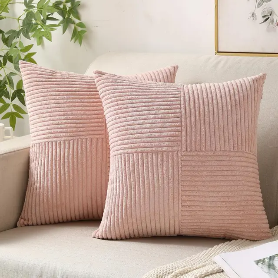 Samt-Zierkissen 45x45 cm mit Reißverschluss für Sofa und Bett Dekoratives Kissen Wohnzimmer Schlafzimmer | Sansoti