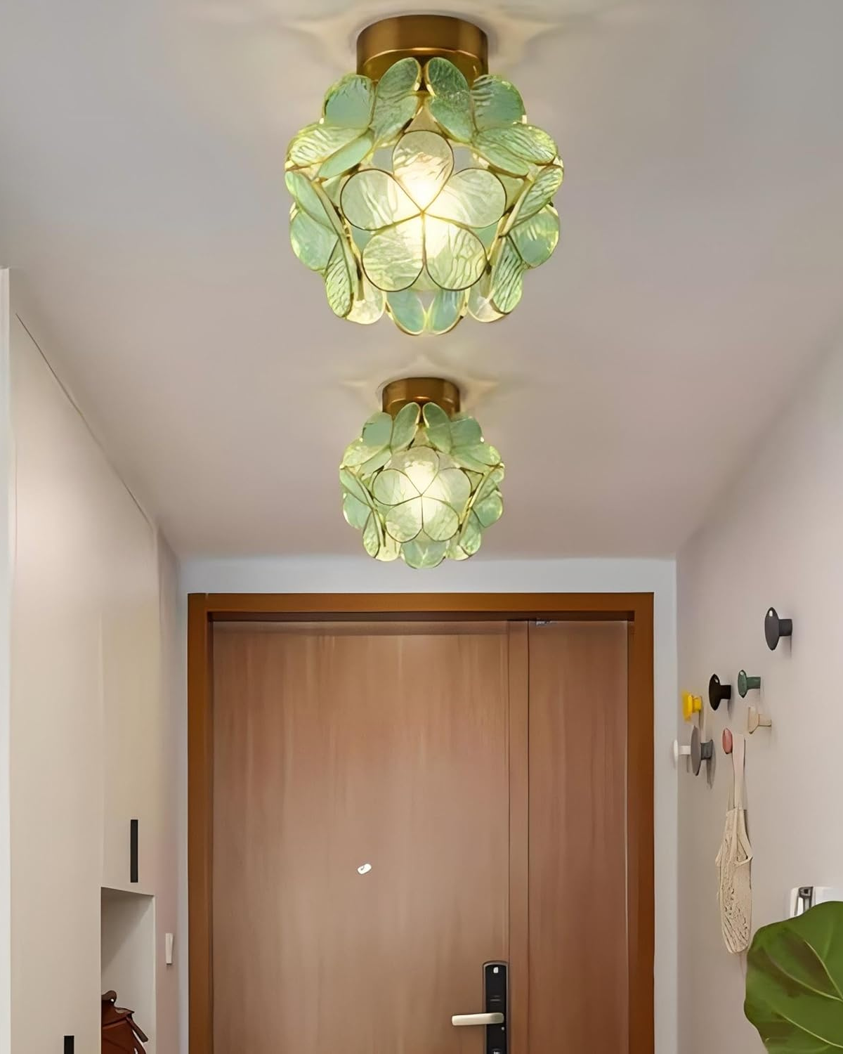 Moderne Deckenleuchte mit Blumendesign aus Acryl und goldfarbenem Eisen – luxuriöse LED-Designerleuchte 20 cm | Restfield