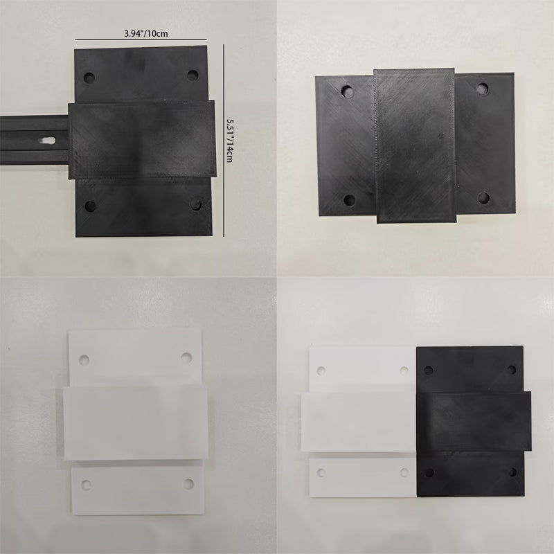Schienenbeleuchtung LED Aluminium Schwarz Weiß 3-5 Spots Wohnzimmer Küche Flur Deckenstrahler Schienenstrahler Eingebettete LED Dimmbar | Restfield