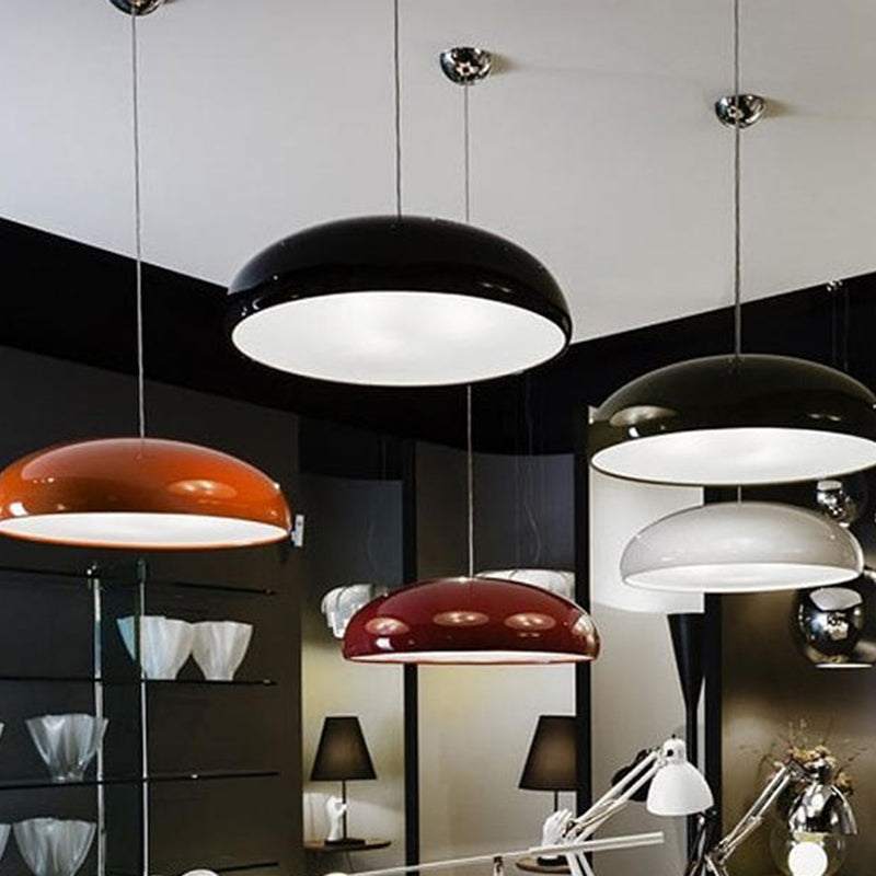 Pendelleuchte Metall Dimmbar LED Künstlerisches Design Esszimmer Wohnzimmer Schlafzimmer 35-60cm Rund Schwarz Modern | Sansoti