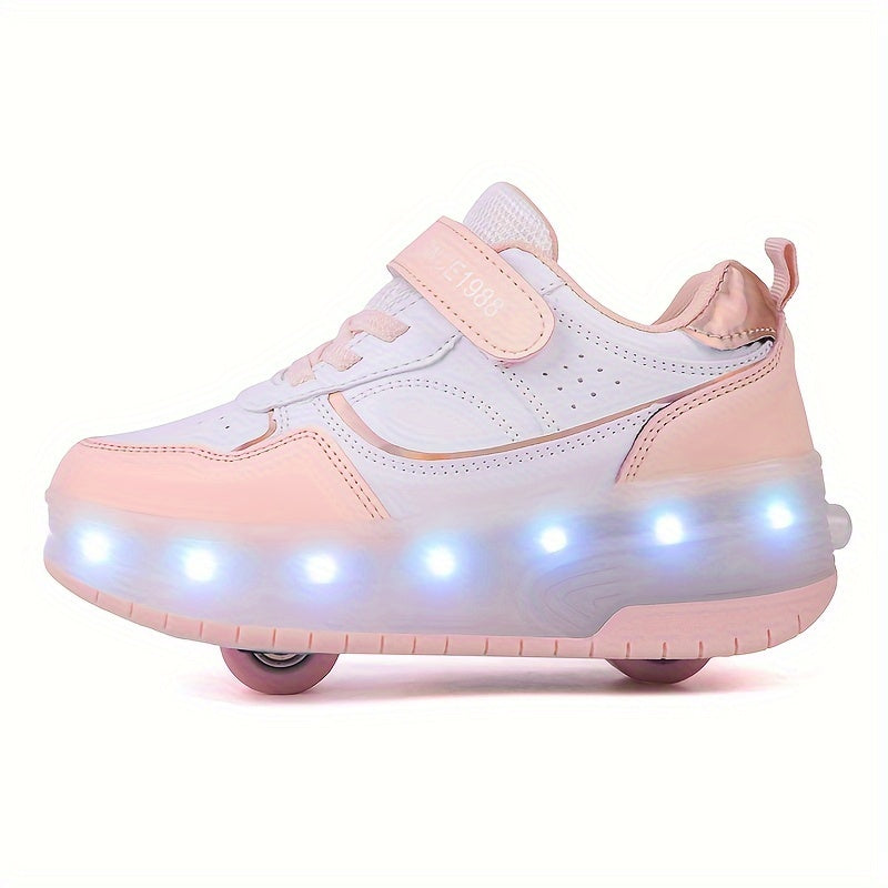 Rollerschoenen voor Kinderen met LED-verlichting – Sportieve Sneakers met Wieltjes – Comfortabel en Veilig – Maat 29-40 | Sansoti