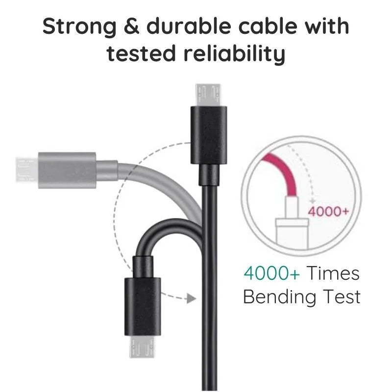 Câble de charge Micro USB de 3 mètres avec connecteur renforcé, charge rapide pour smartphones, tablettes et accessoires | Sansoti