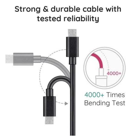 Câble de charge Micro USB de 3 mètres avec connecteur renforcé, charge rapide pour smartphones, tablettes et accessoires | Sansoti
