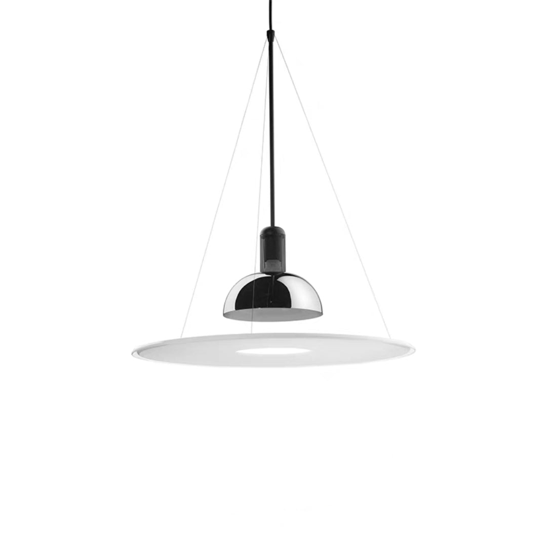 Minimalistische LED-Hängeleuchte aus Metall und Glas, E27, Esszimmer, Wohnzimmer, Schlafzimmer, skandinavische Pendelleuchte | Sansoti