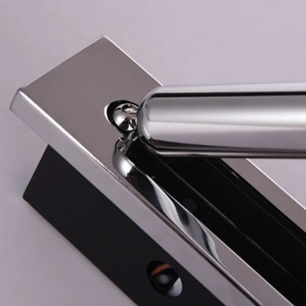 Drehbare Wandleuchte aus Metall in Zylinderform, Leselampe mit verstellbarem Licht, modernes Design, Schwarz und Gold, Nachttischlampe | Sansoti