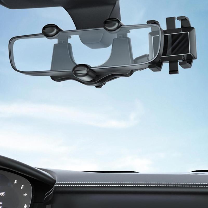 Universele Telefoonhouder voor Achteruitkijkspiegel - 360° Draaibaar - Handsfree Navigatie - Auto Accessoire | Sansoti